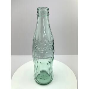 Vintage Coca Cola Bottle, 1994 Coke Holiday Greetings Green Glass Hobble Skirt
